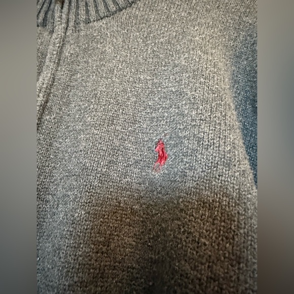 Polo by Ralph Lauren Dark Gray Zip-Up Sweater - Picture 2 of 6